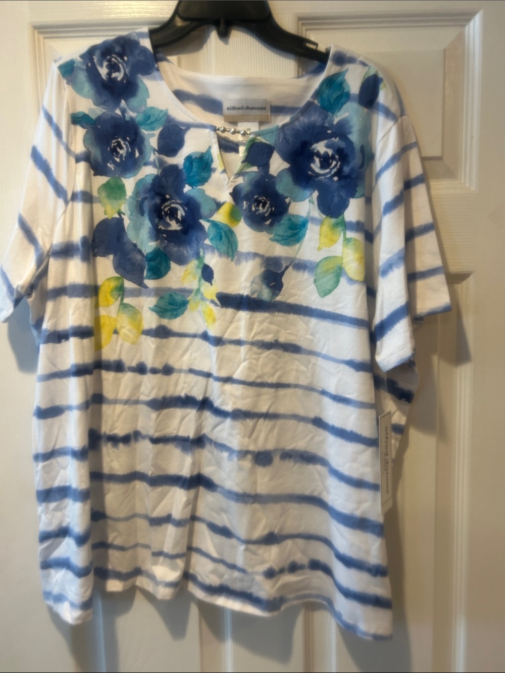 NWT Sz 2x Alfred Dunner floral tshirt